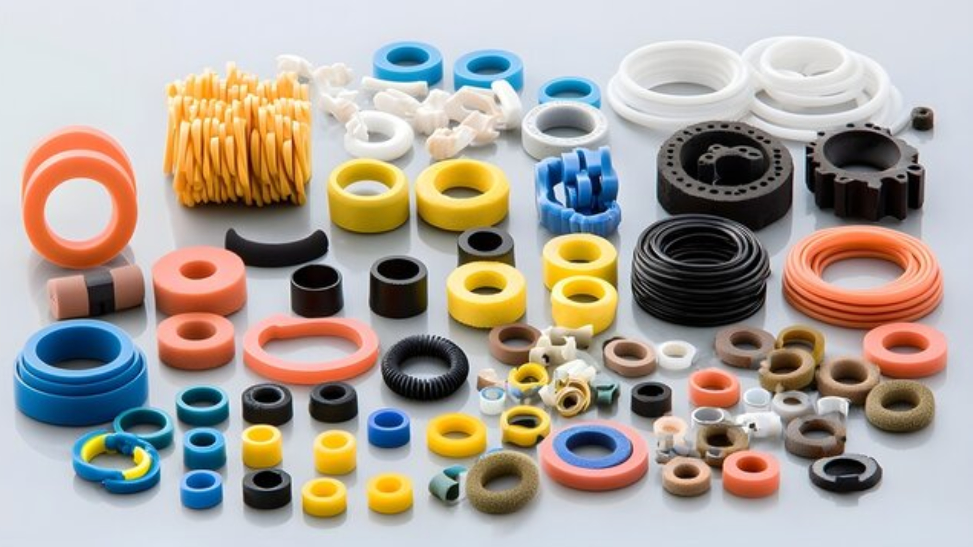 Close-up of bearings and seals